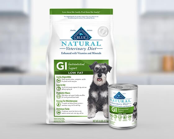 dry dog food bag and wet dog food can product image