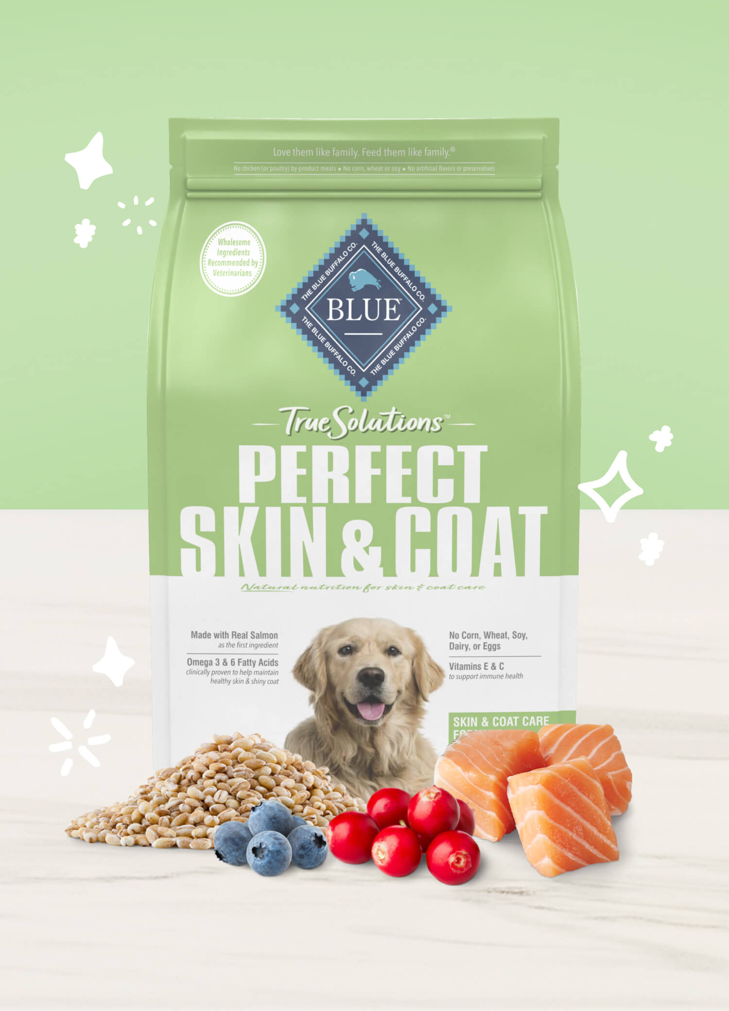 Blue true solutions perfect skin & coat care dog dry food