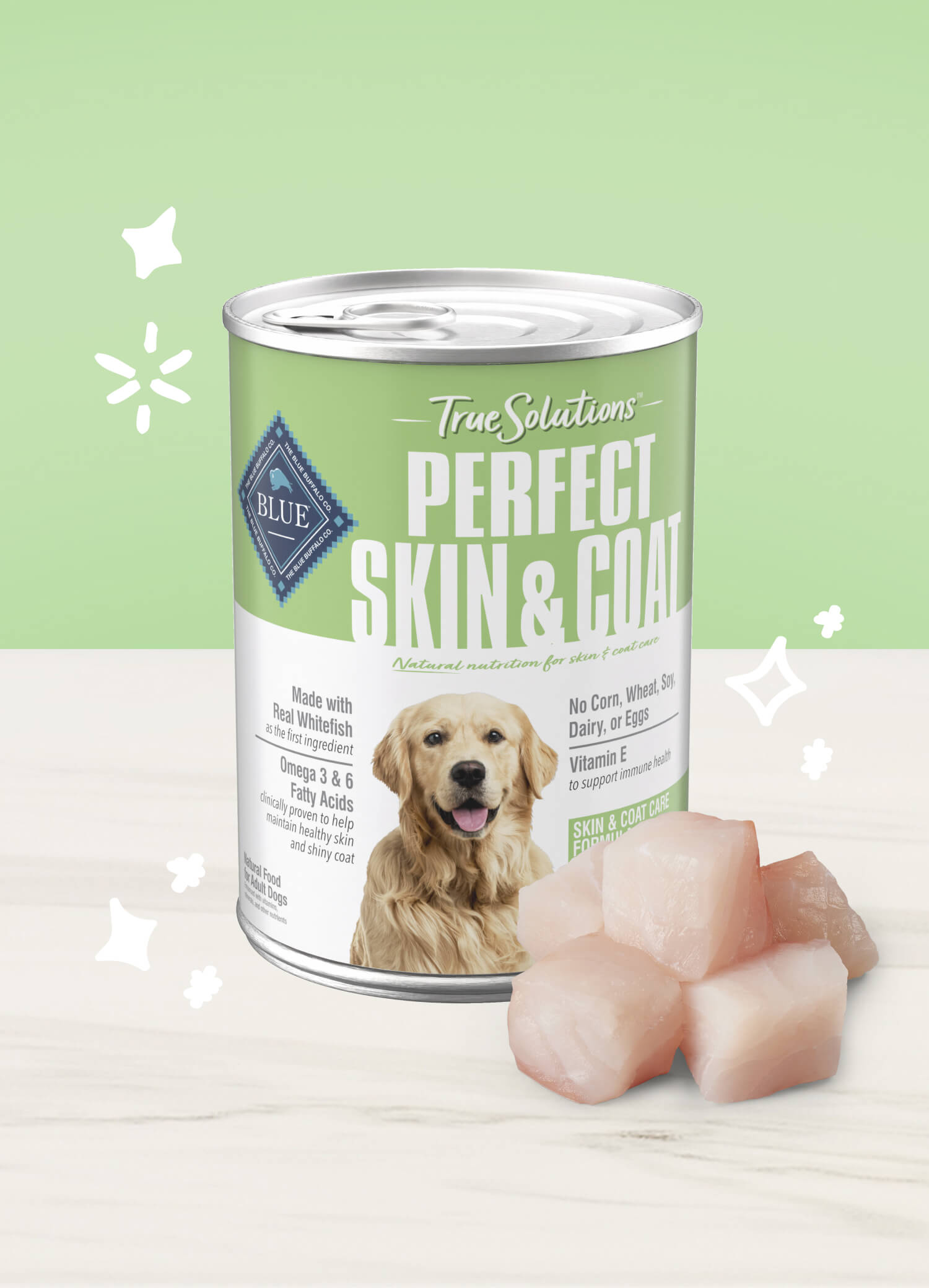 Blue true solutions perfect skin & coat care dog wet food