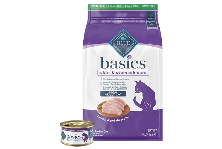 Blue Buffalo Basics cat food bag