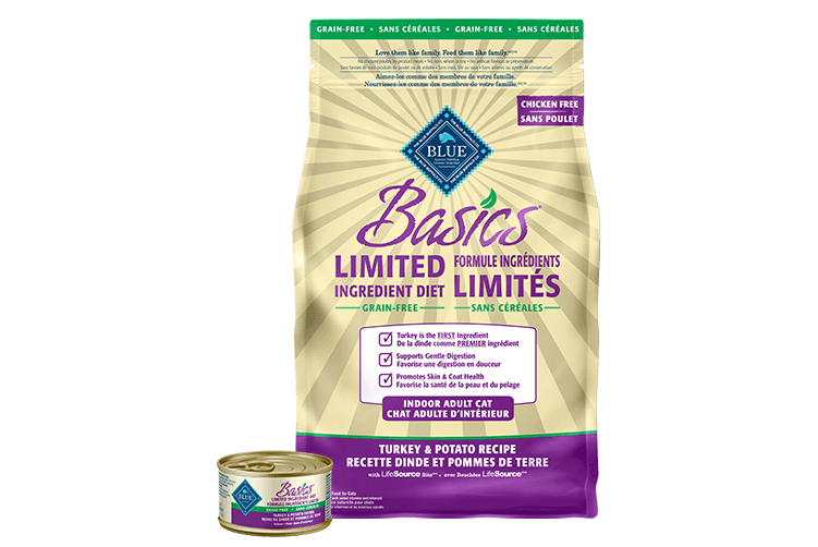 Blue Buffalo Basics cat food bag