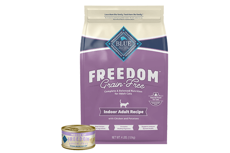Blue Buffalo Freedeom cat food bag