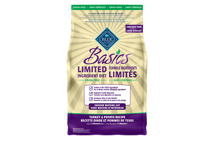 Blue Buffalo Basics mature cat food