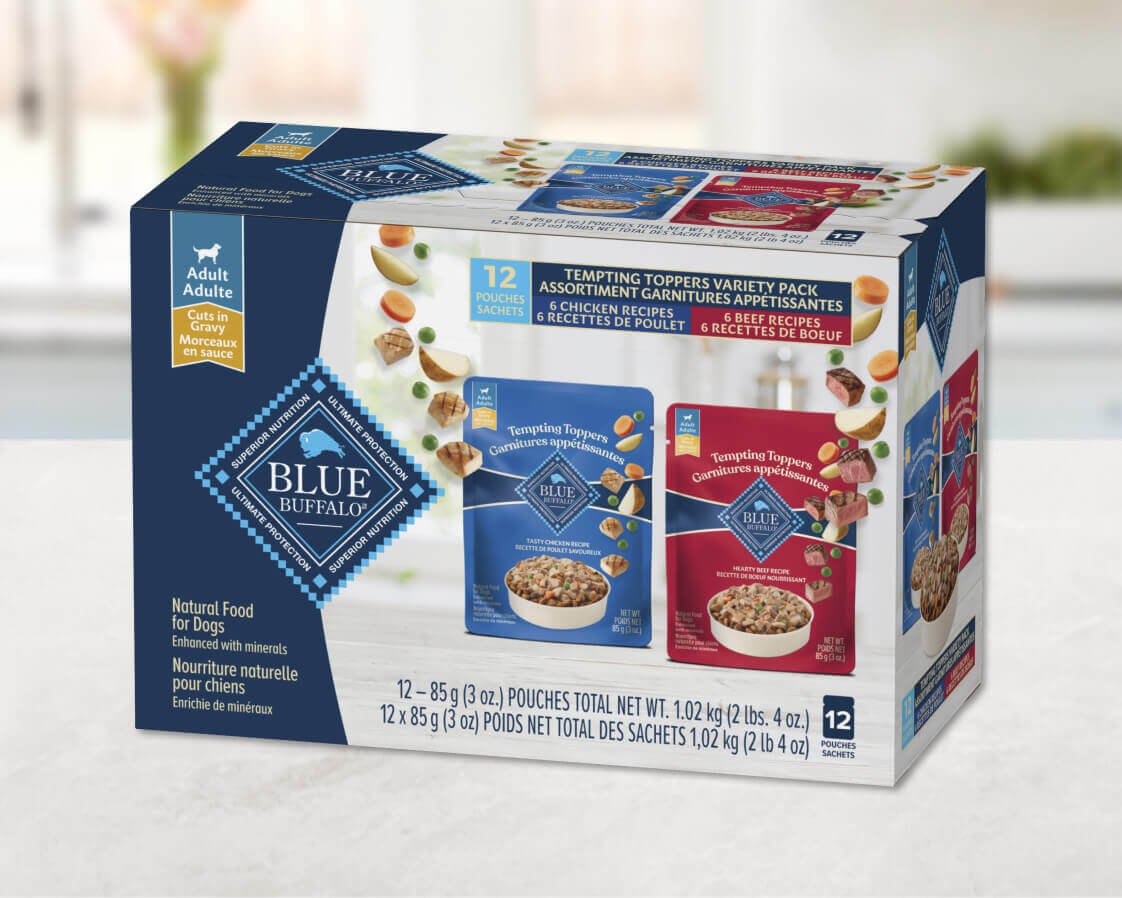 BLUE Tempting Toppers Variety Pack: Chicken Topper and Beef Topper