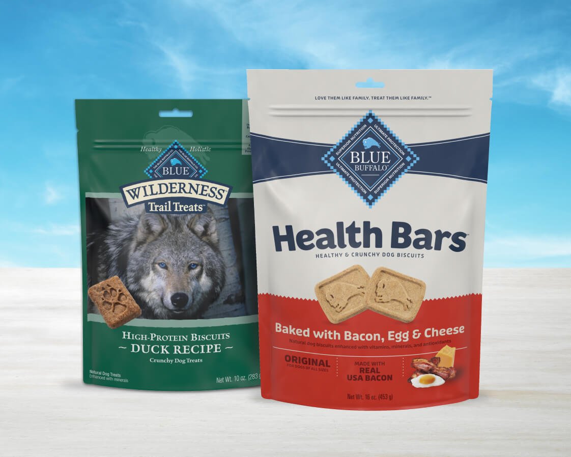 Blue Classically Crunchy Dog Treats Bags