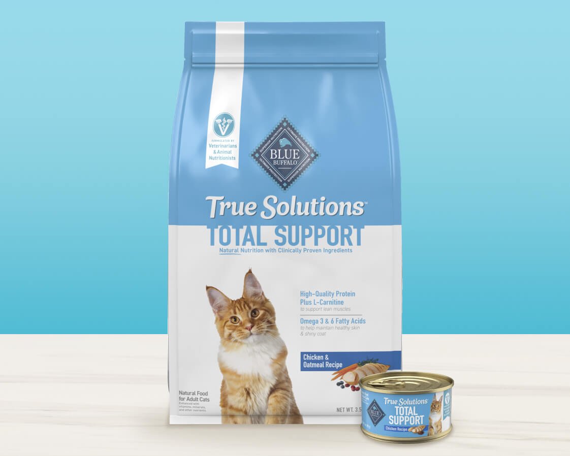 BLUE True Solutions™ Fab Feline dry and wet cat food
