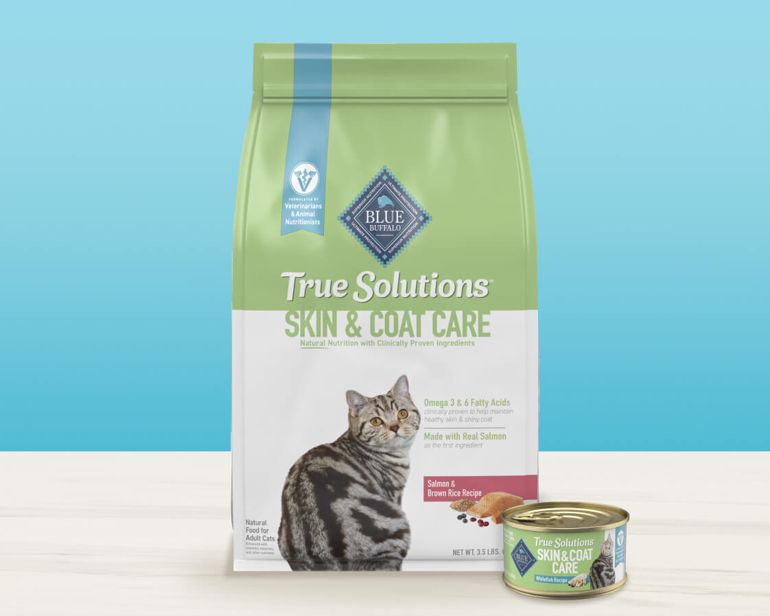 BLUE True Solutions™ Perfect Skin & Coat Dry and Wet Cat Food