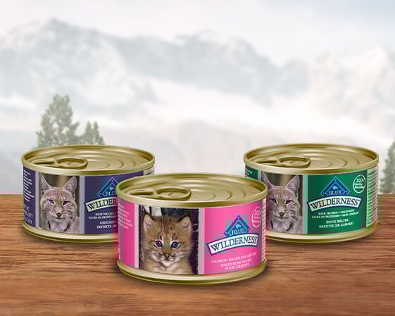 cans of wet cat food product image