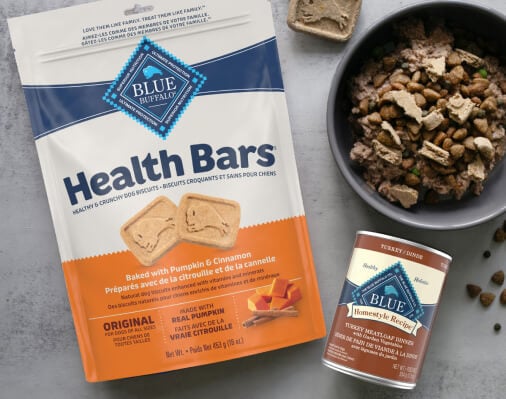 Blue Buffalo dog food, Health Bars, Life Protection, dog treats, healthy dog food.