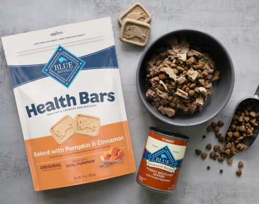 Blue Buffalo dog food, Health Bars, Life Protection, Homestyle Recipe, dog treats, healthy dog food.