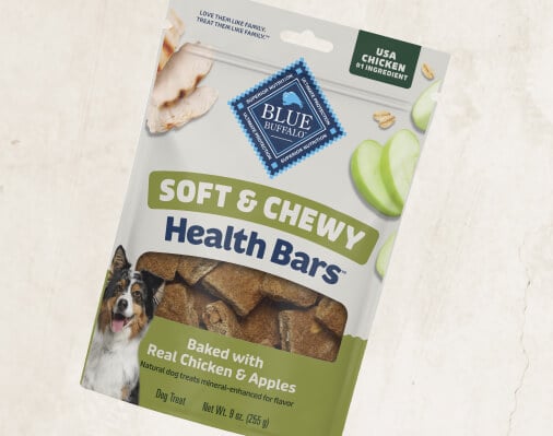 Introducing BLUE Soft & Chewy Health Bars