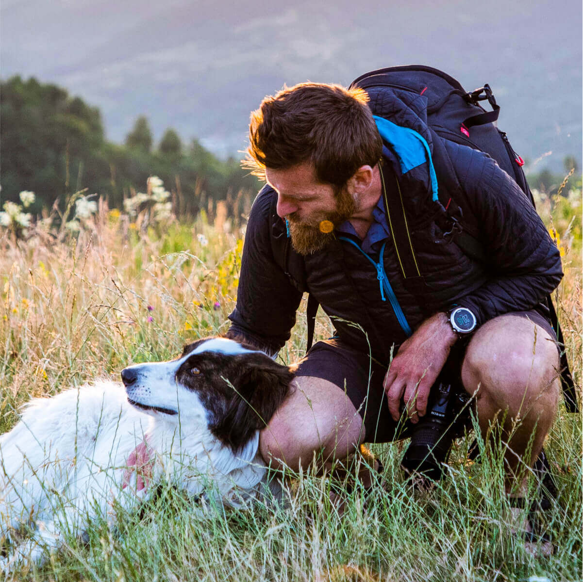 Man with a dog