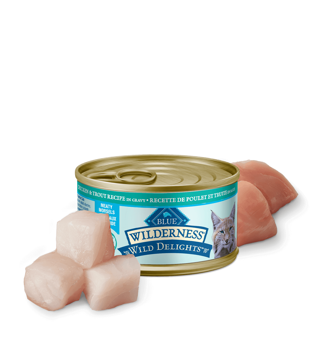 Canada WildDelights chicken and trout morsels adult wet cat food