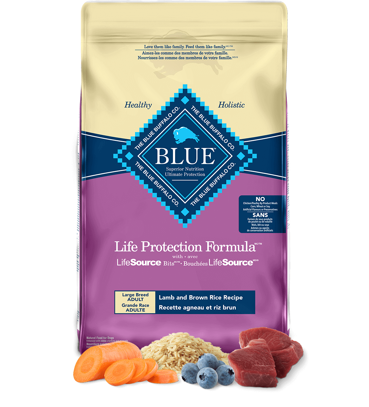 life protection formula adult dry lamb and brown rice dog food