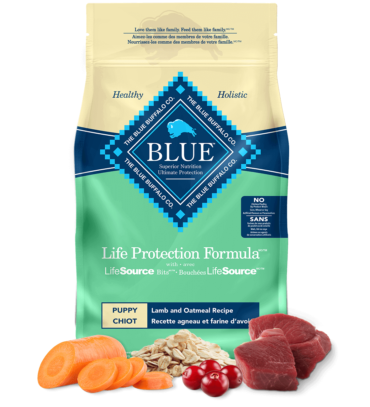 life protection formula dry lamb and oatmeal puppy dog food