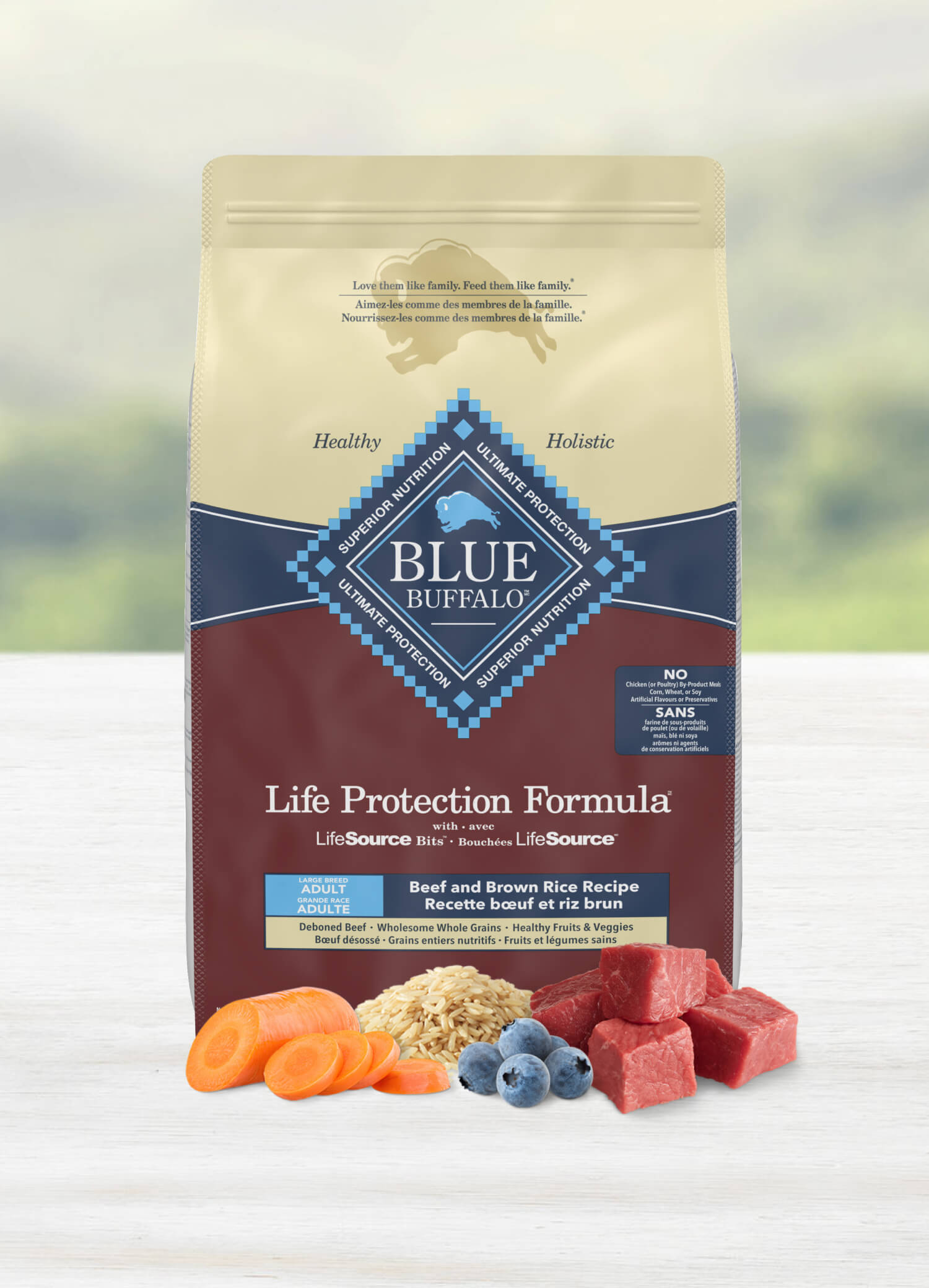 Life protection formula adult large breed beef & brown rice recipe dog dry food