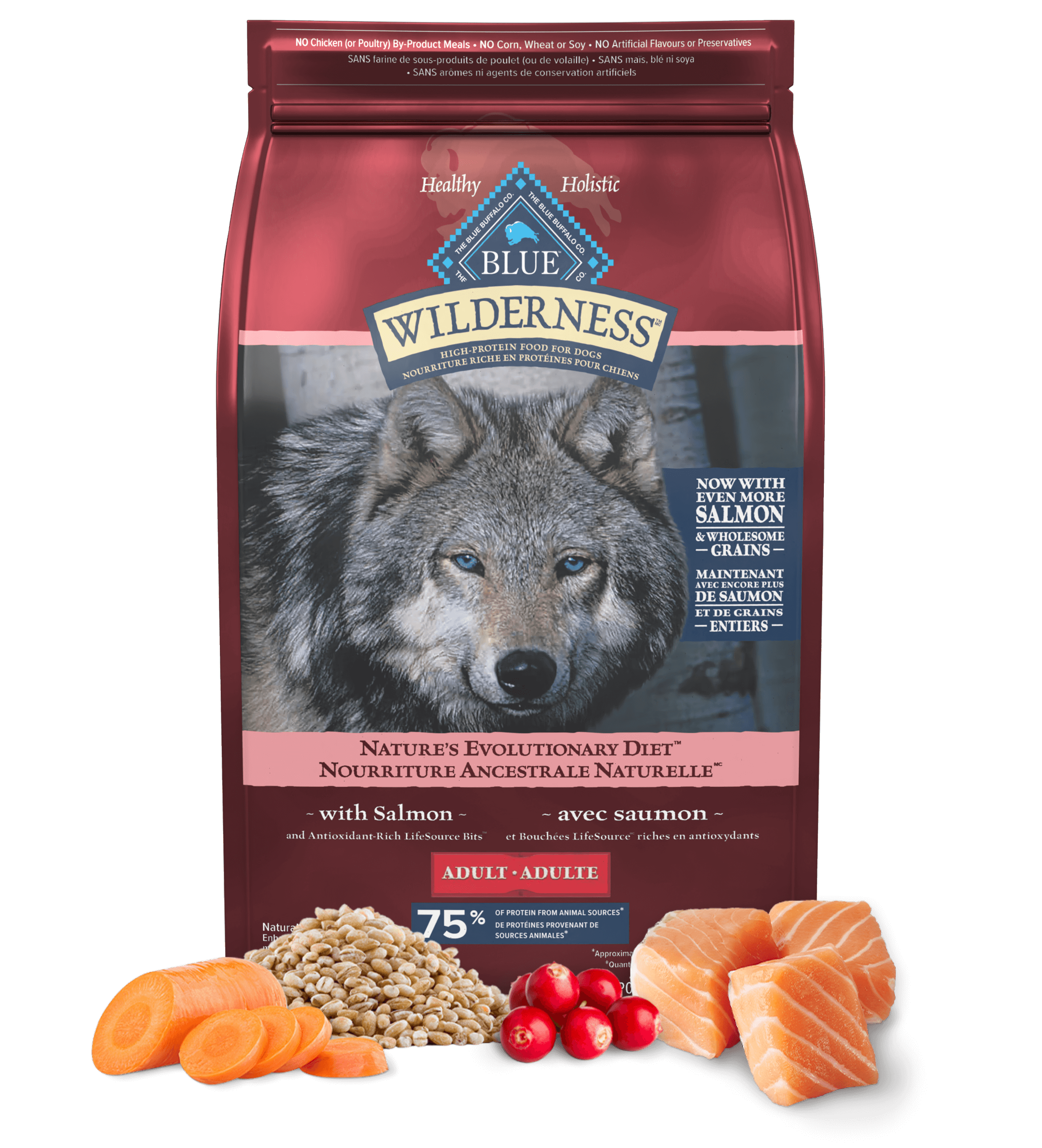 Wilderness Chicken Salmon Dog Food Bag