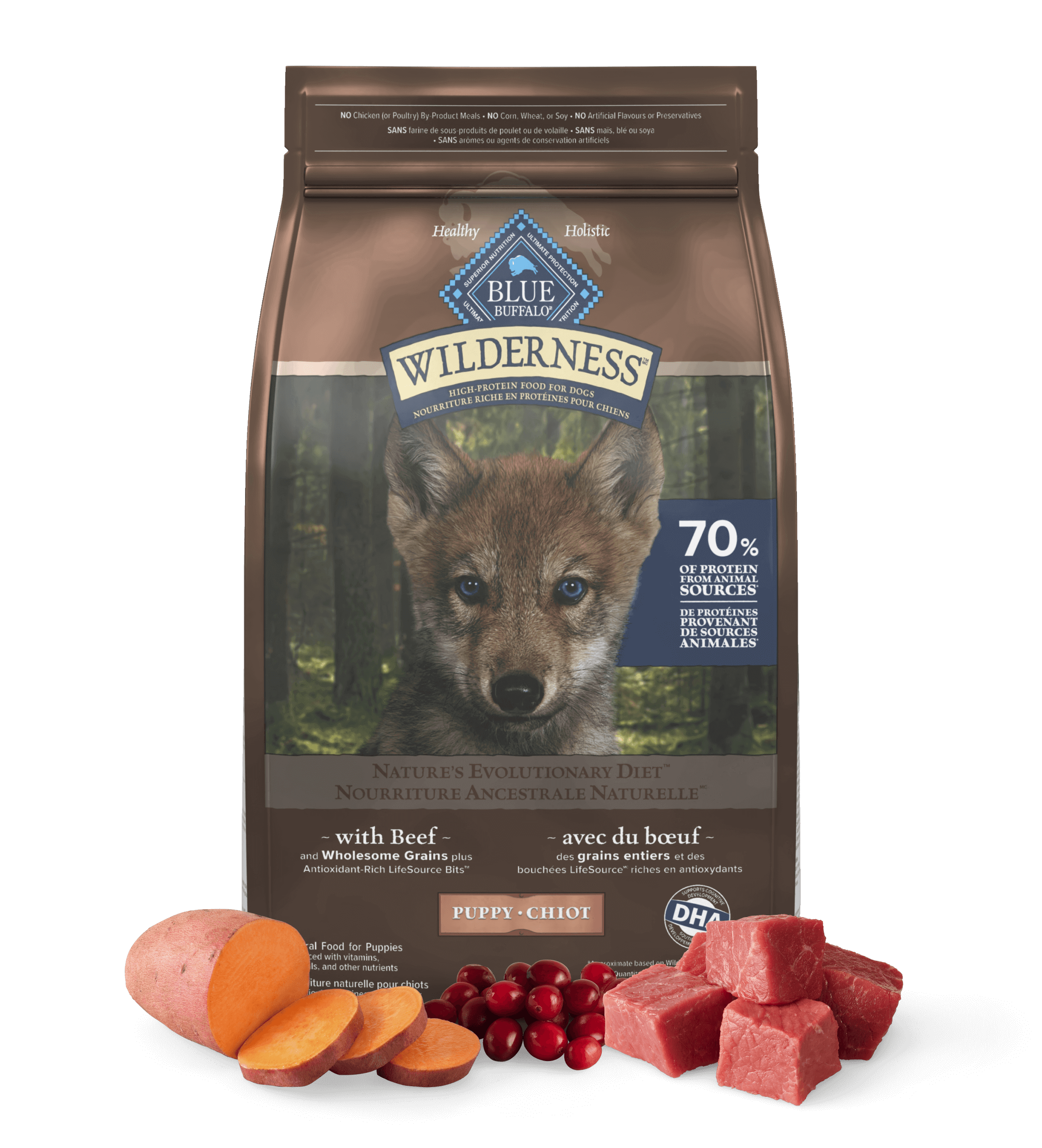 Wilderness Puppy Beef with Wholesome Grains Recipe Bag of Dog Food
