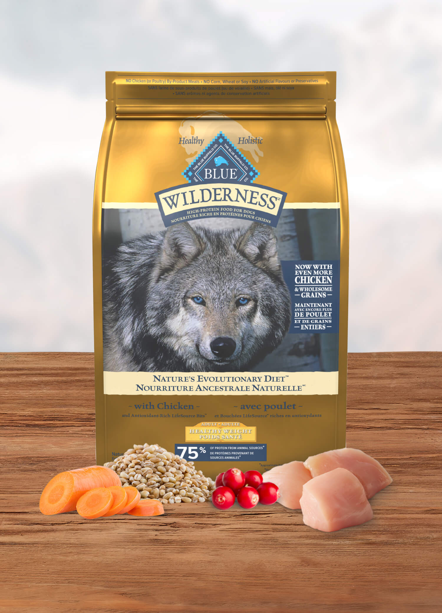 Wilderness Heathy Weight Chicken Adult Dog Food Bag