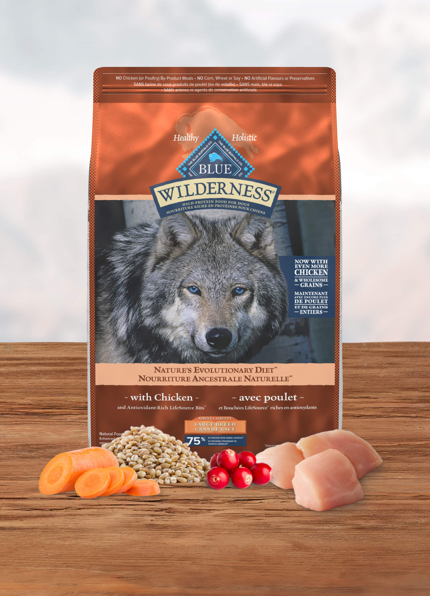 Wilderness Large Breed Chicken Adult Dog Food Bag