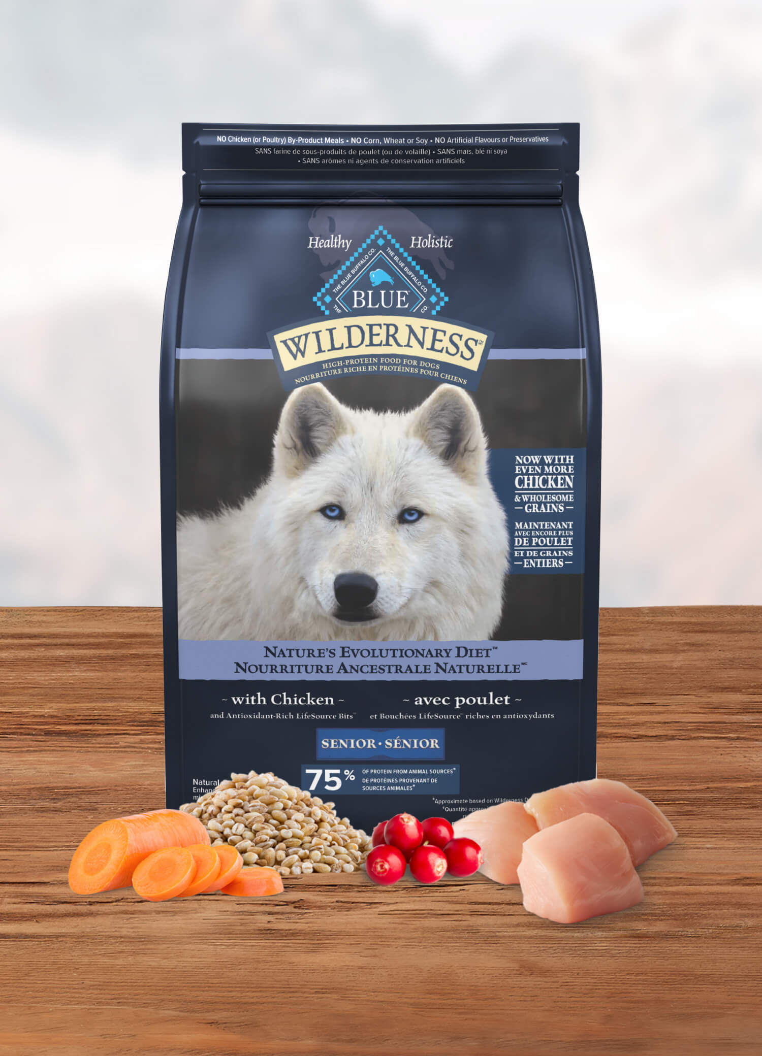 Wilderness Chicken Senior Dog Food Bag