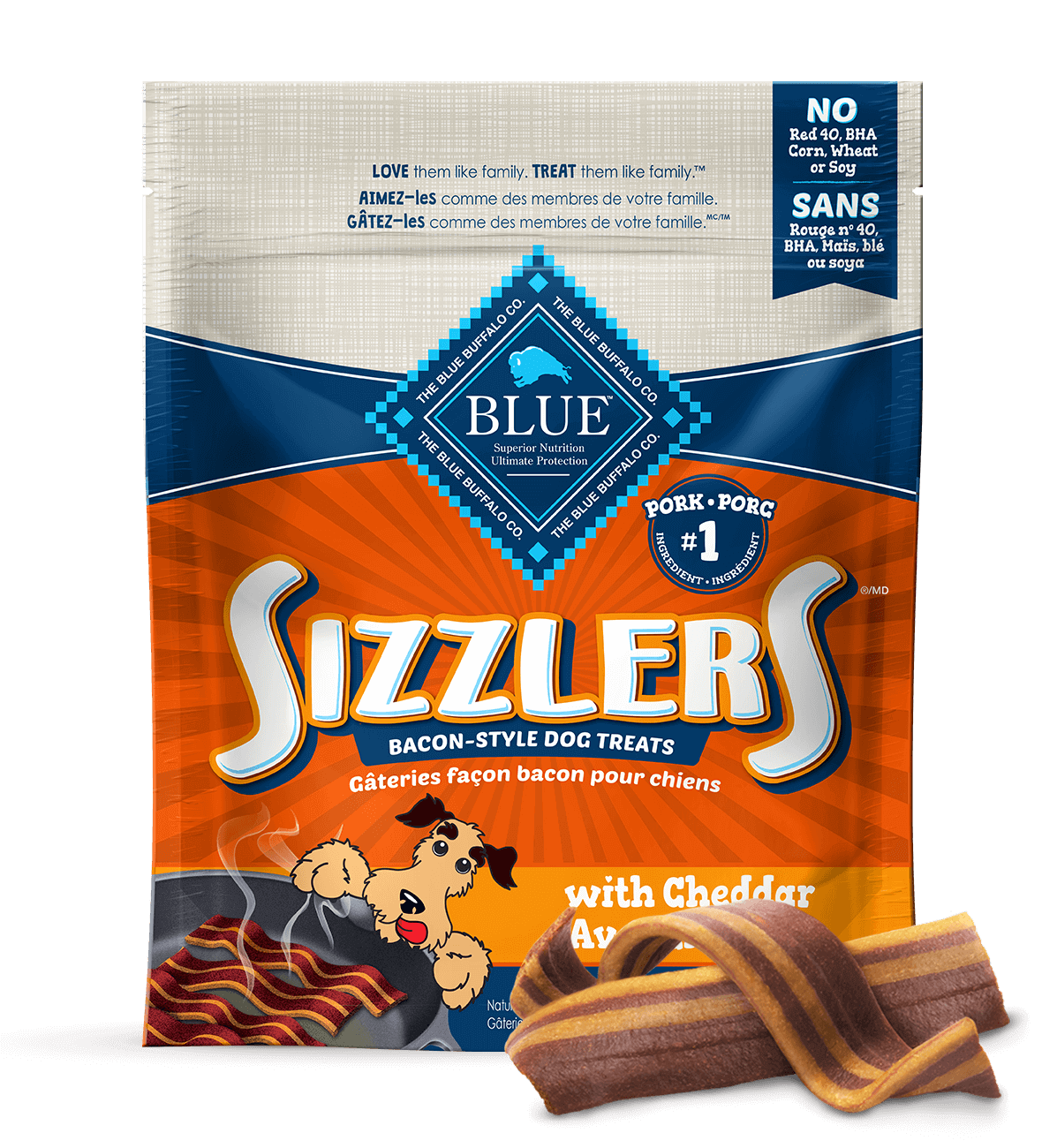 Canada LPF Sizzlers cheddar dog treats