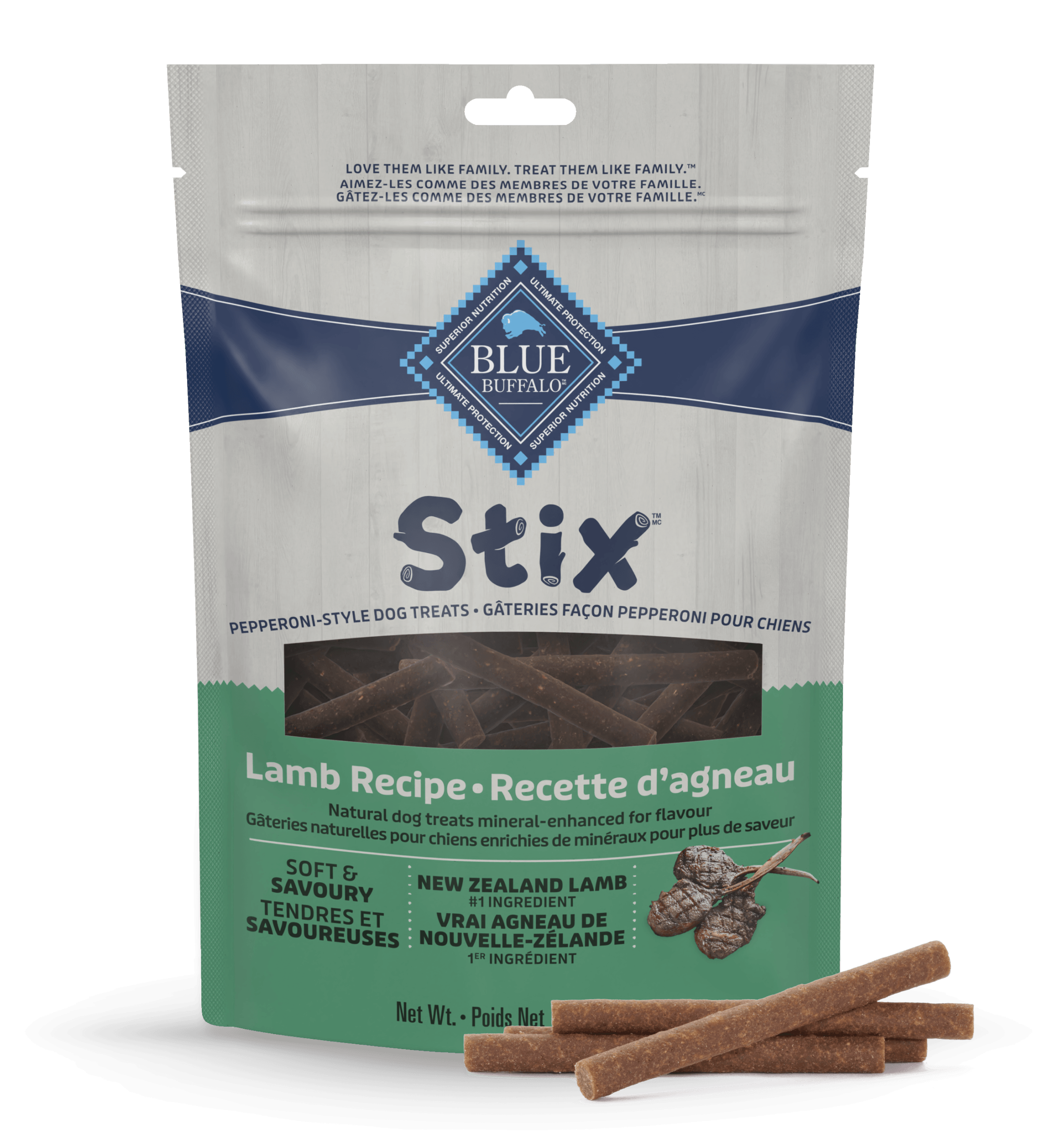 blue stix lamb flavour soft-moist treats dog treats
