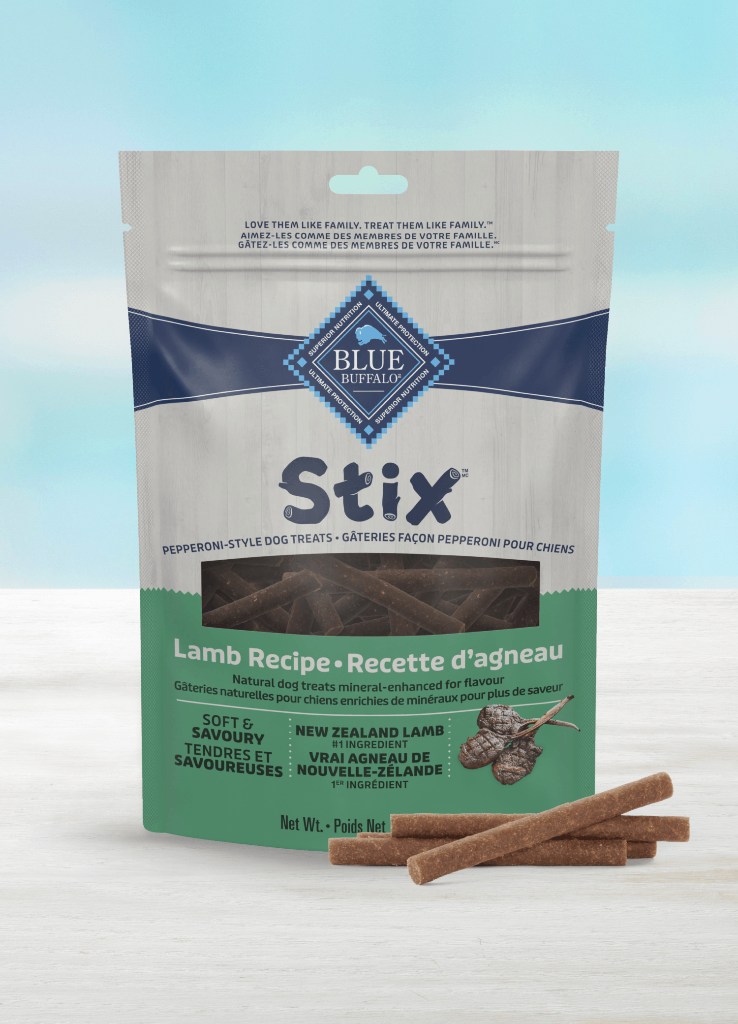 blue stix lamb flavour soft-moist treats dog treats