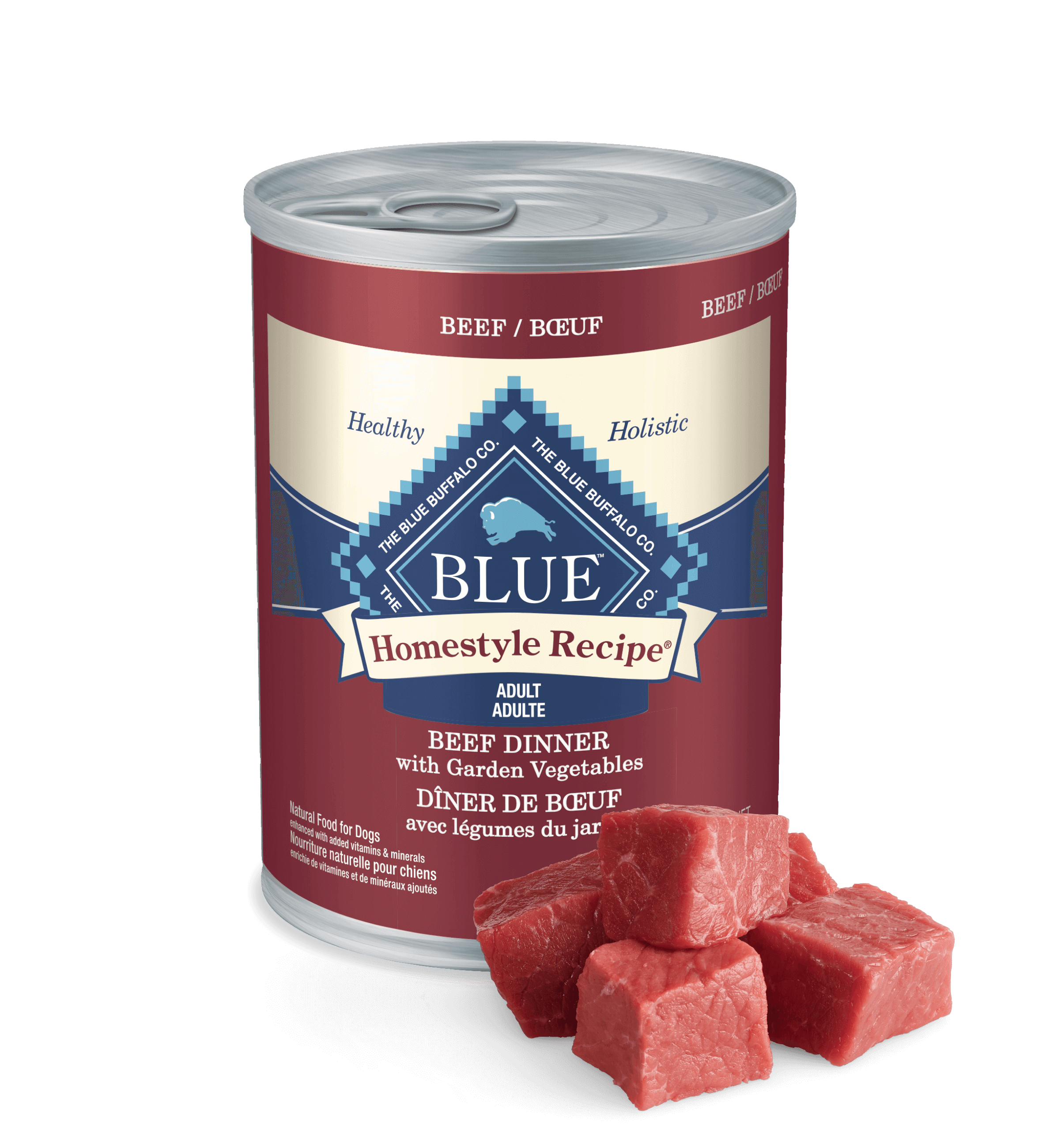 BLUE Homestyle Recipe™ ADULT DOG Beef Dinner with Garden Vegetables