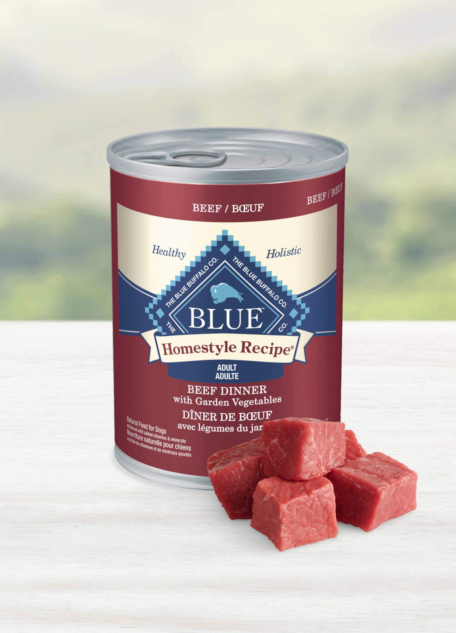 BLUE Homestyle Recipe™ ADULT DOG Beef Dinner with Garden Vegetables