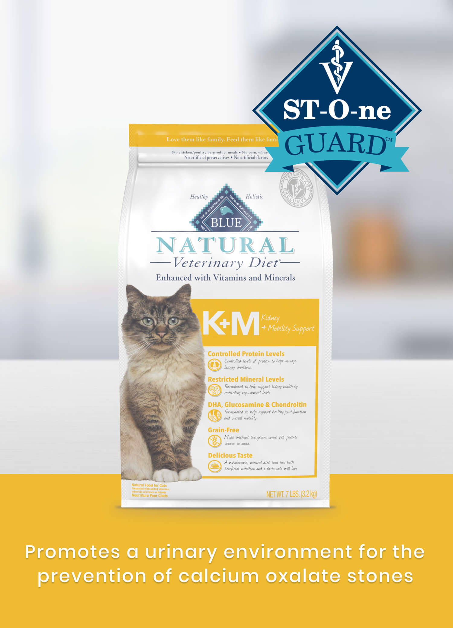 K+M Kidney + Mobility Support St-O-ne Guard Promotes a urinary environment for the prevention of calcium oxalate stones