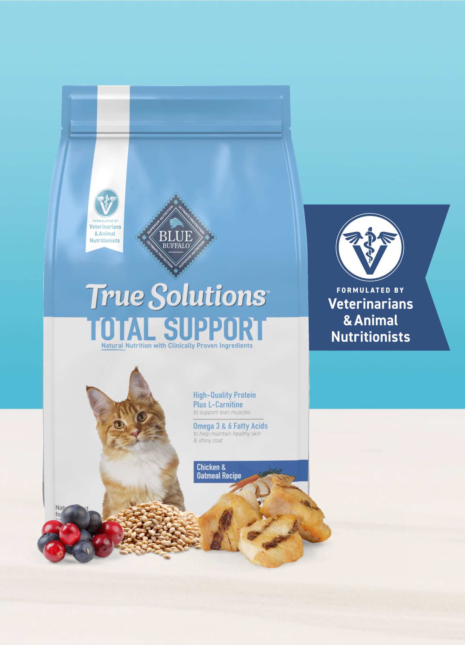 Bag of BLUE True Solutions™ Fab Feline cat food