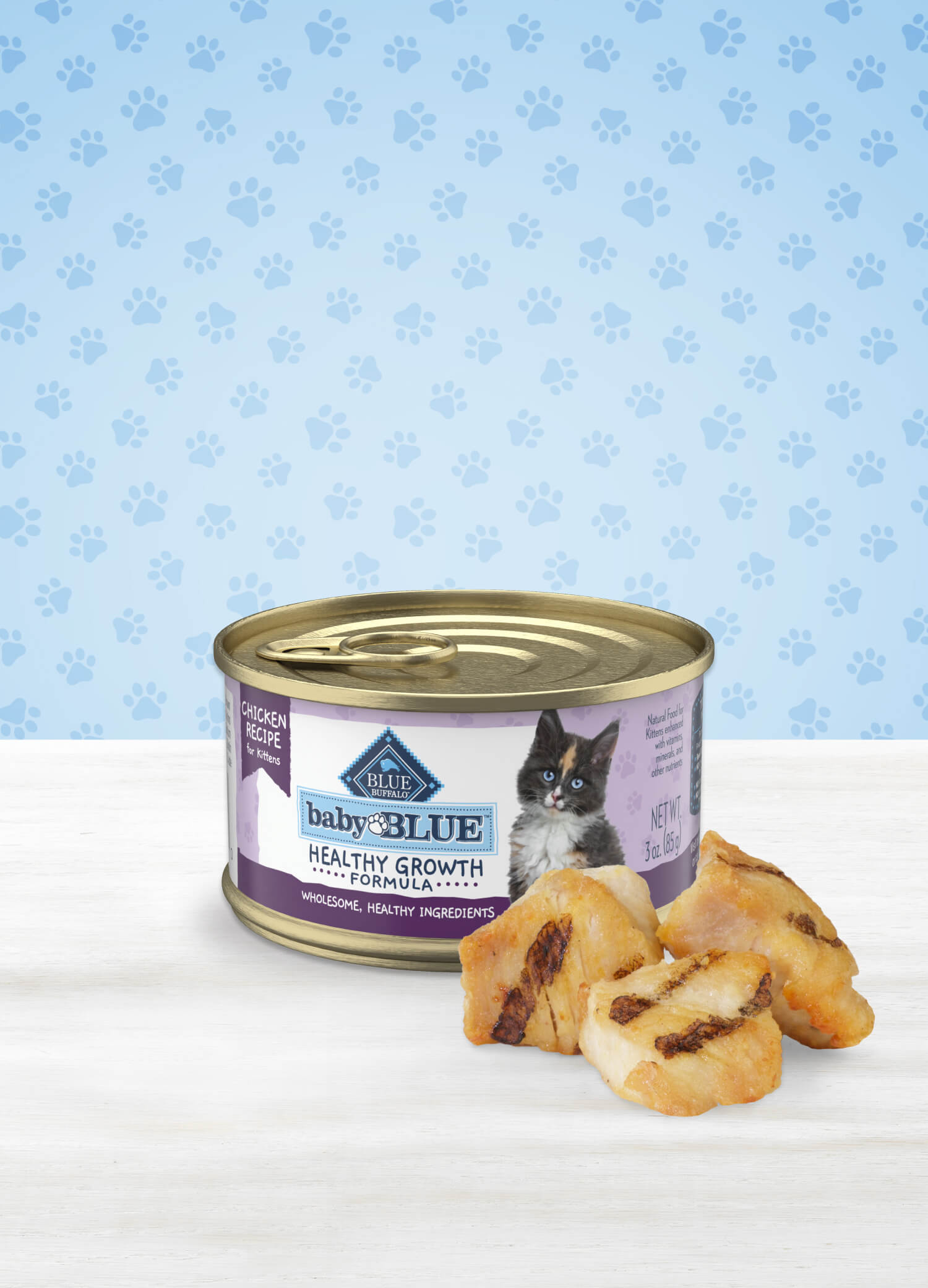 Baby BLUE™ Kitten Chicken Recipe Can