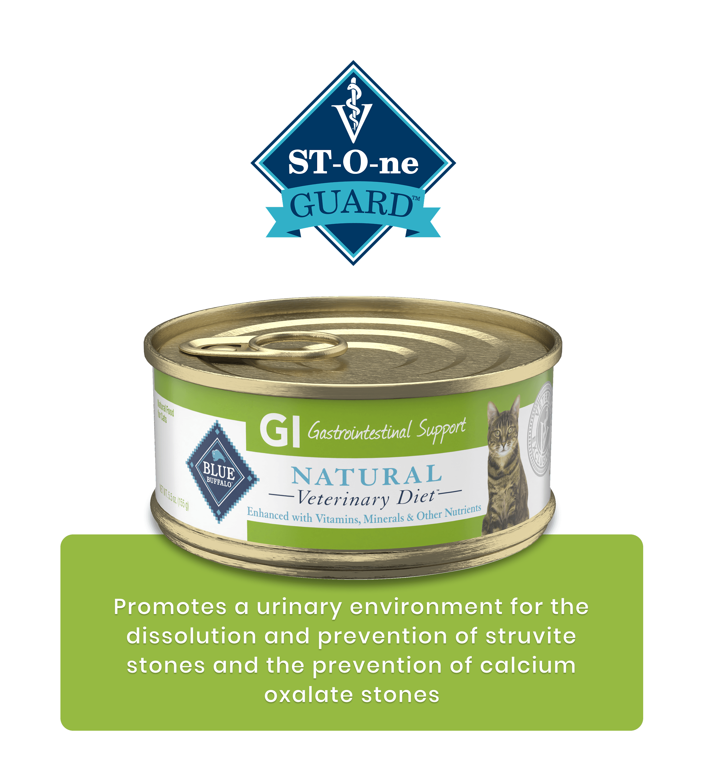 GI Natural Veterinary Diet cat food for urinary and digestive support.