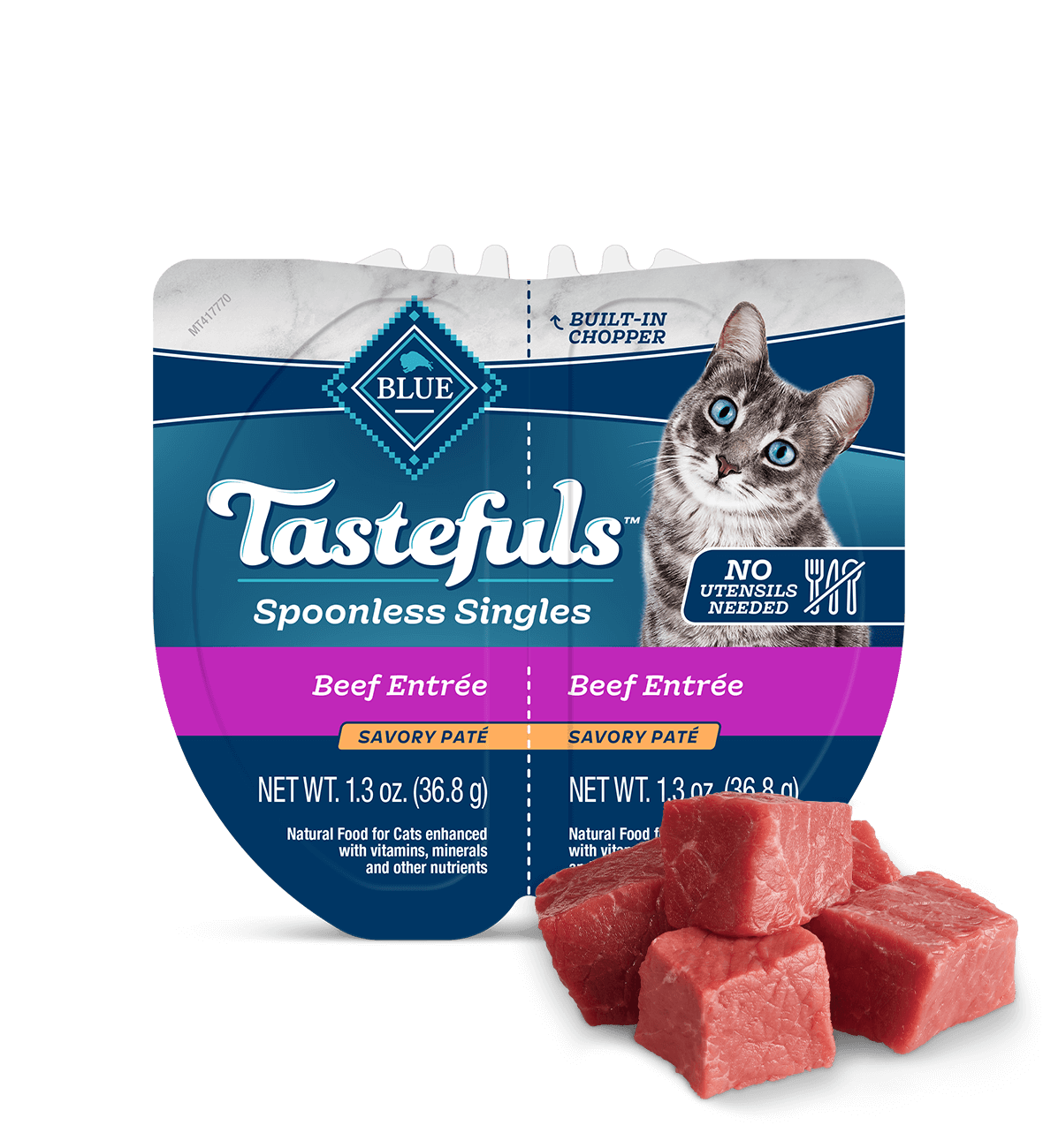 blue tastefuls spoonless singles silky-smooth beef paté cat wet food