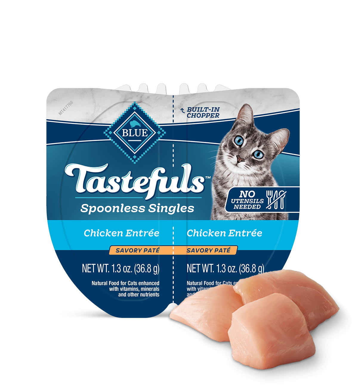 blue tastefuls spoonless singles silky-smooth chicken paté cat wet food
