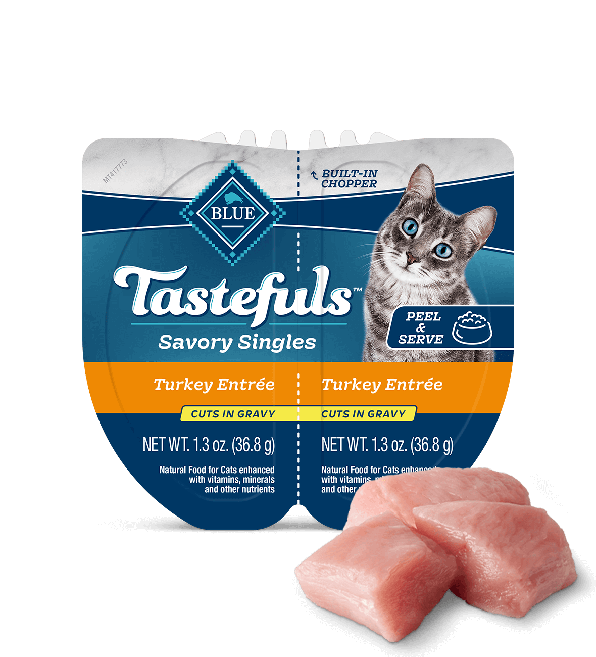 blue tastefuls savory singles turkey cuts in gravy cat wet food