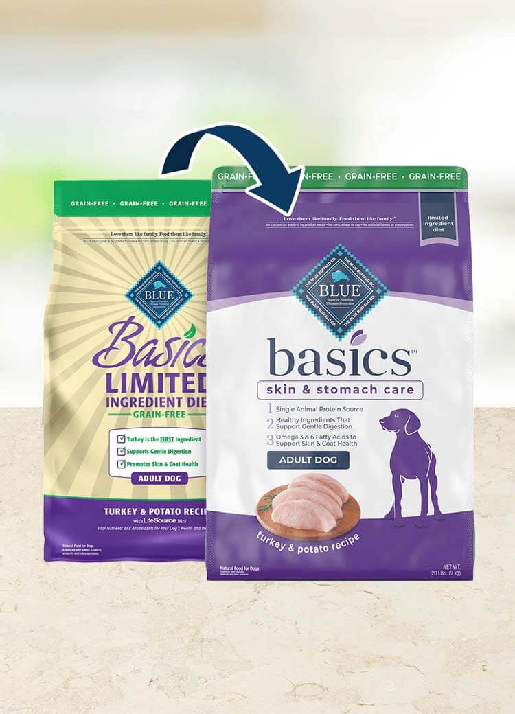 Dry bag of dog food