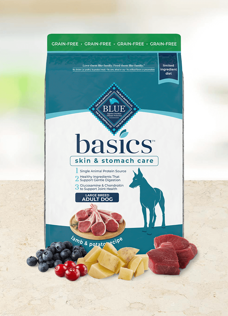 Dry bag of dog food