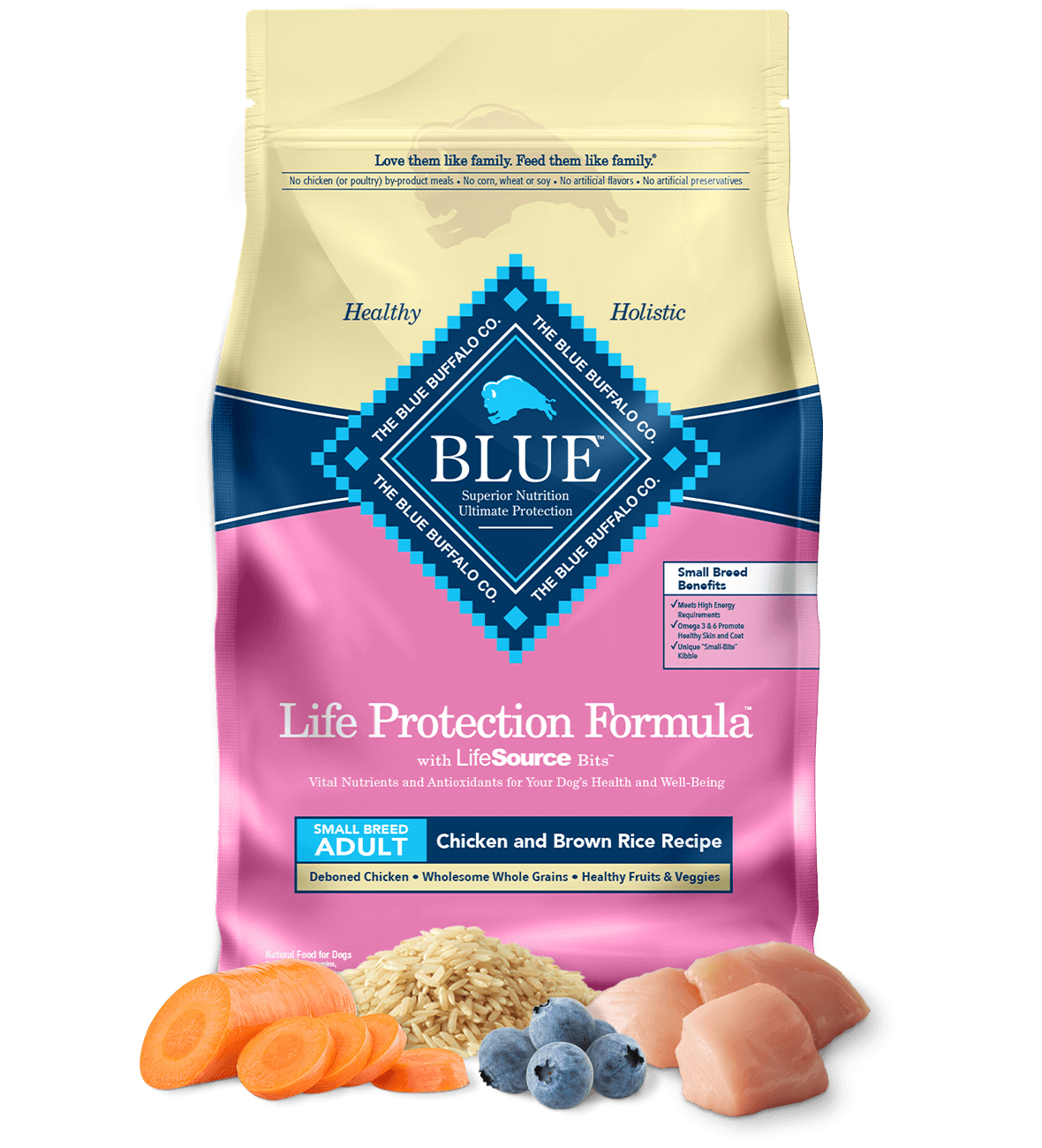 Dry bag of dog food