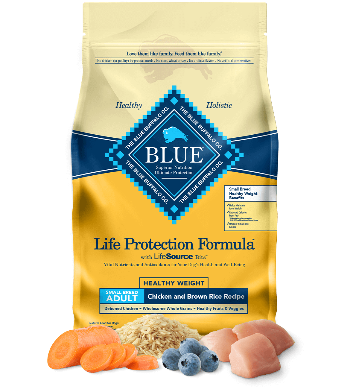 Dry bag of dog food