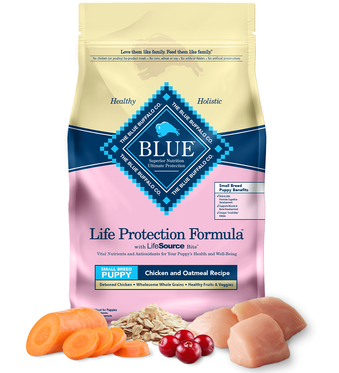 Dry bag of dog food