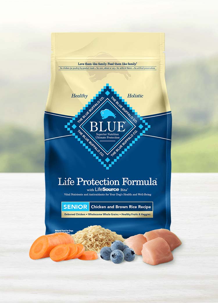 Dry bag of dog food