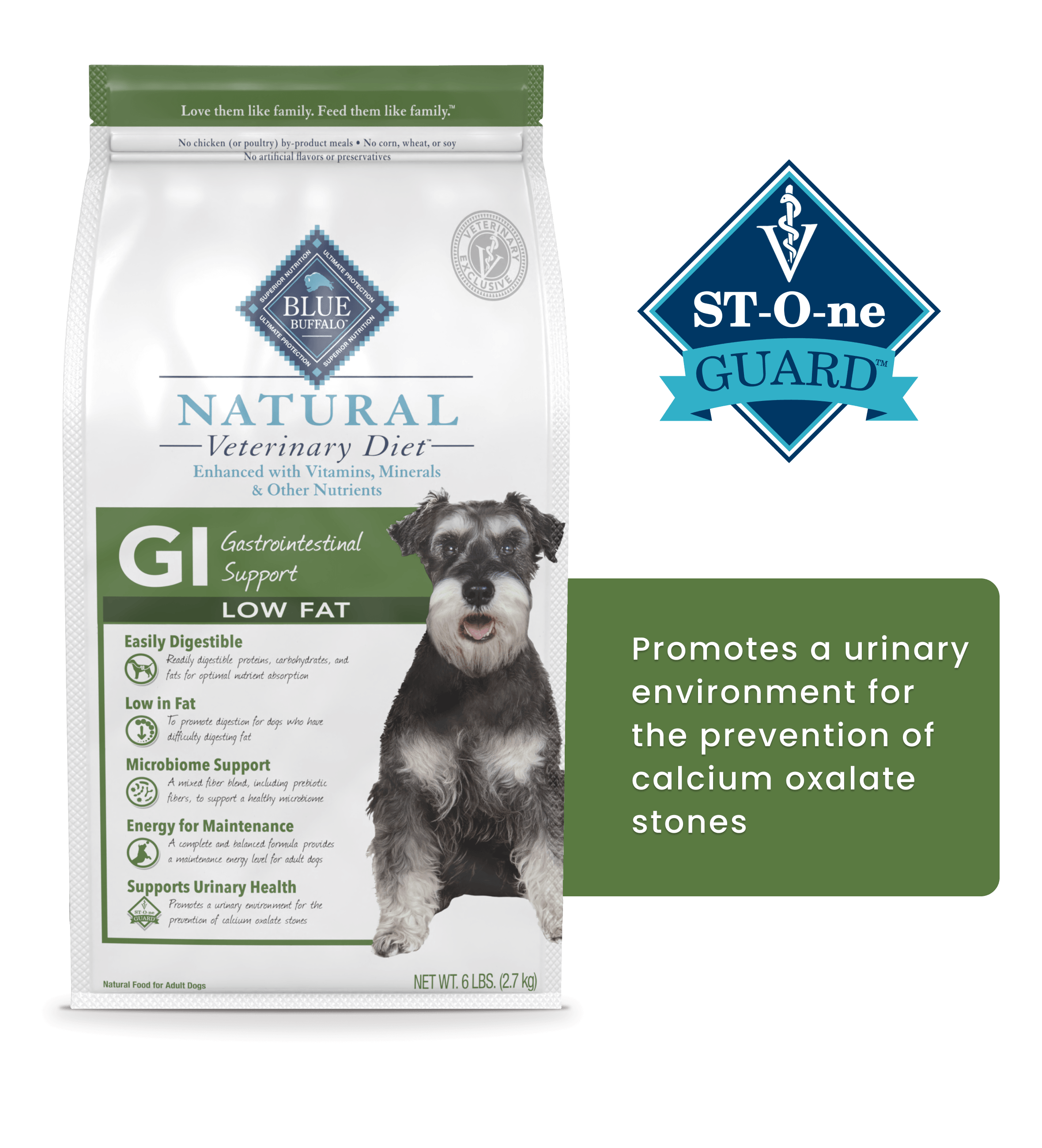 blue natural veterinary diet gi gastrointestinal support low fat dog dry food