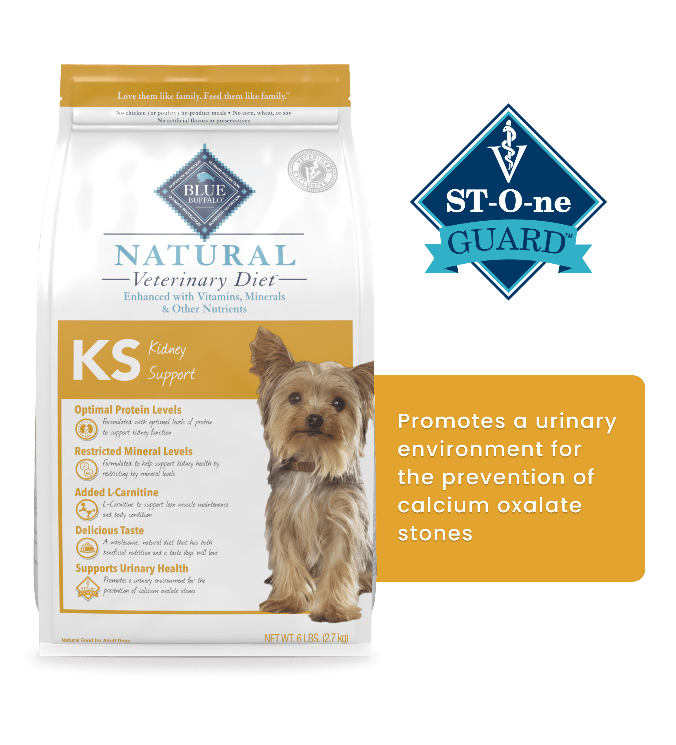 blue natural veterinary diet ks kidney support dog dry food
