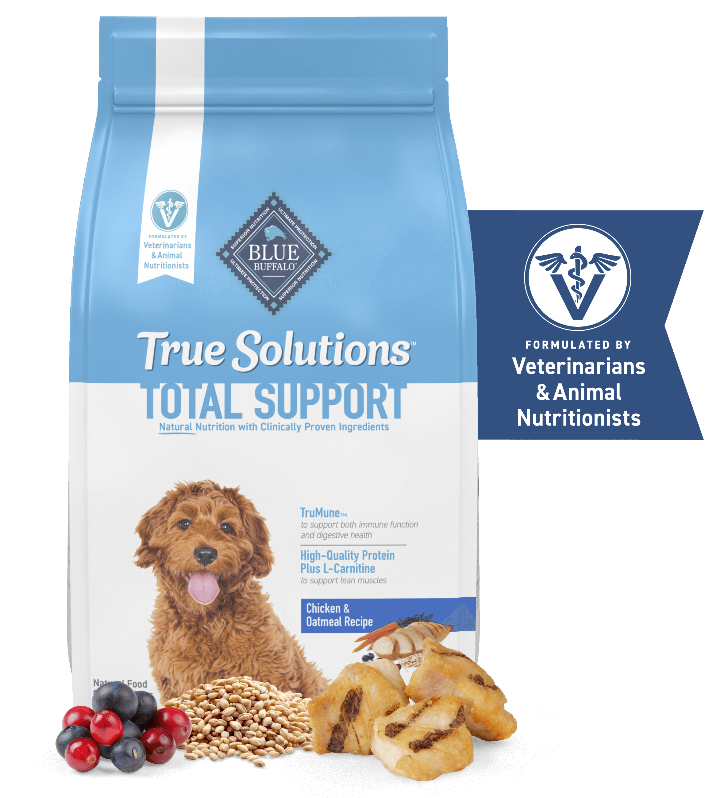 Bag of BLUE True Solutions™ Best Life dog food