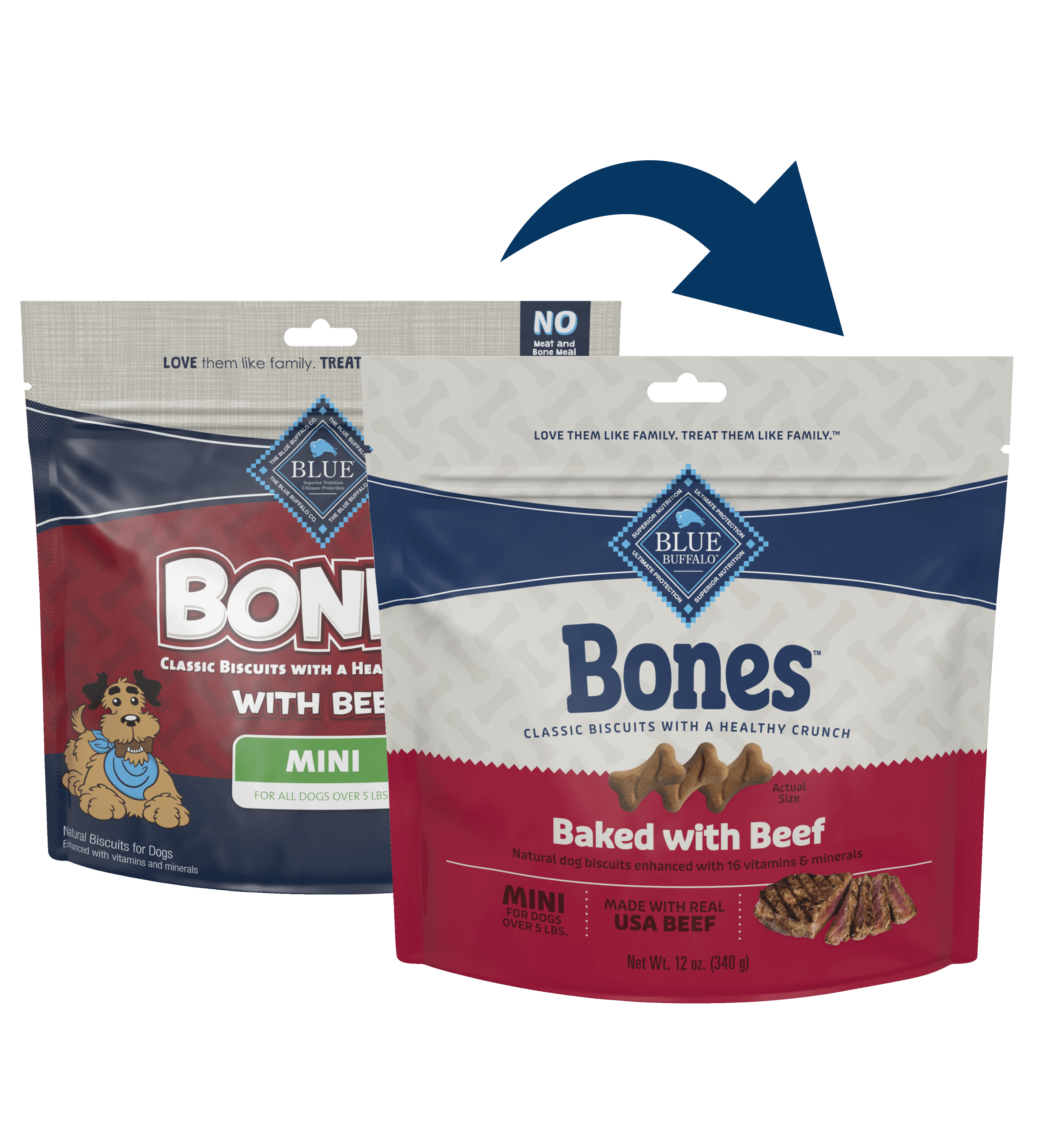 Bag of Blue Bones Crunchy Dog Biscuits