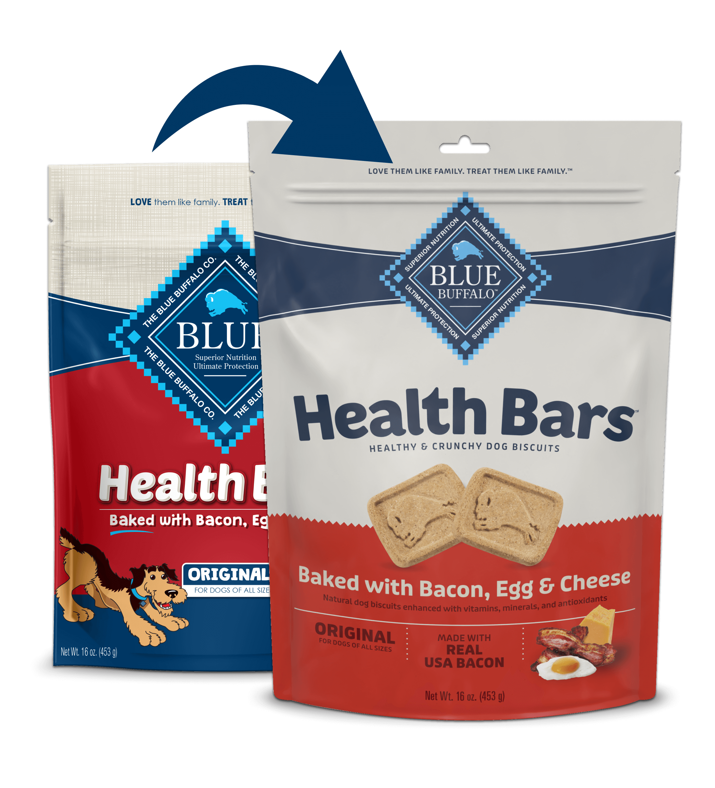 BLUE Health Bars With Bacon, Egg & Cheese