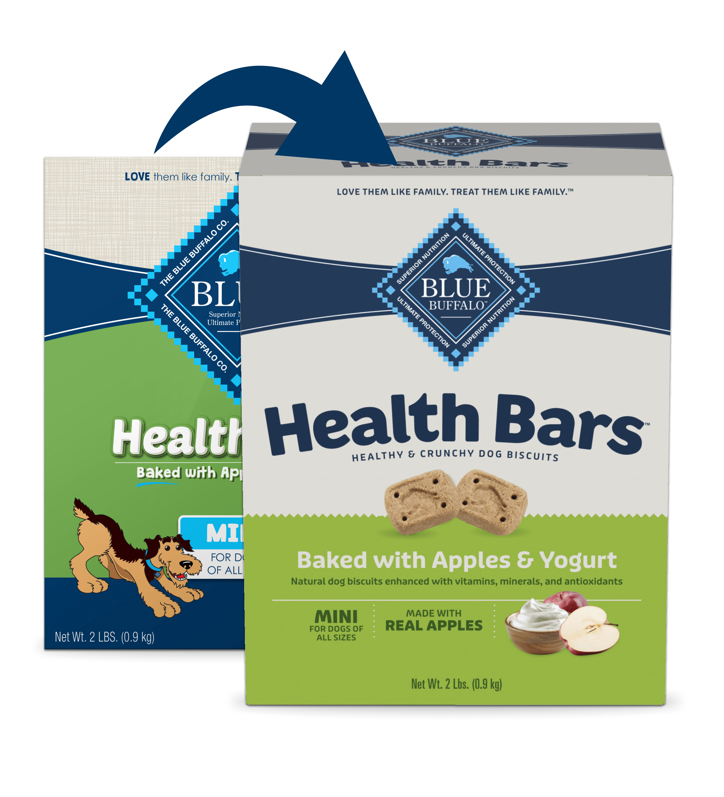 BLUE Mini Health Bars With Apple & Yogurt
