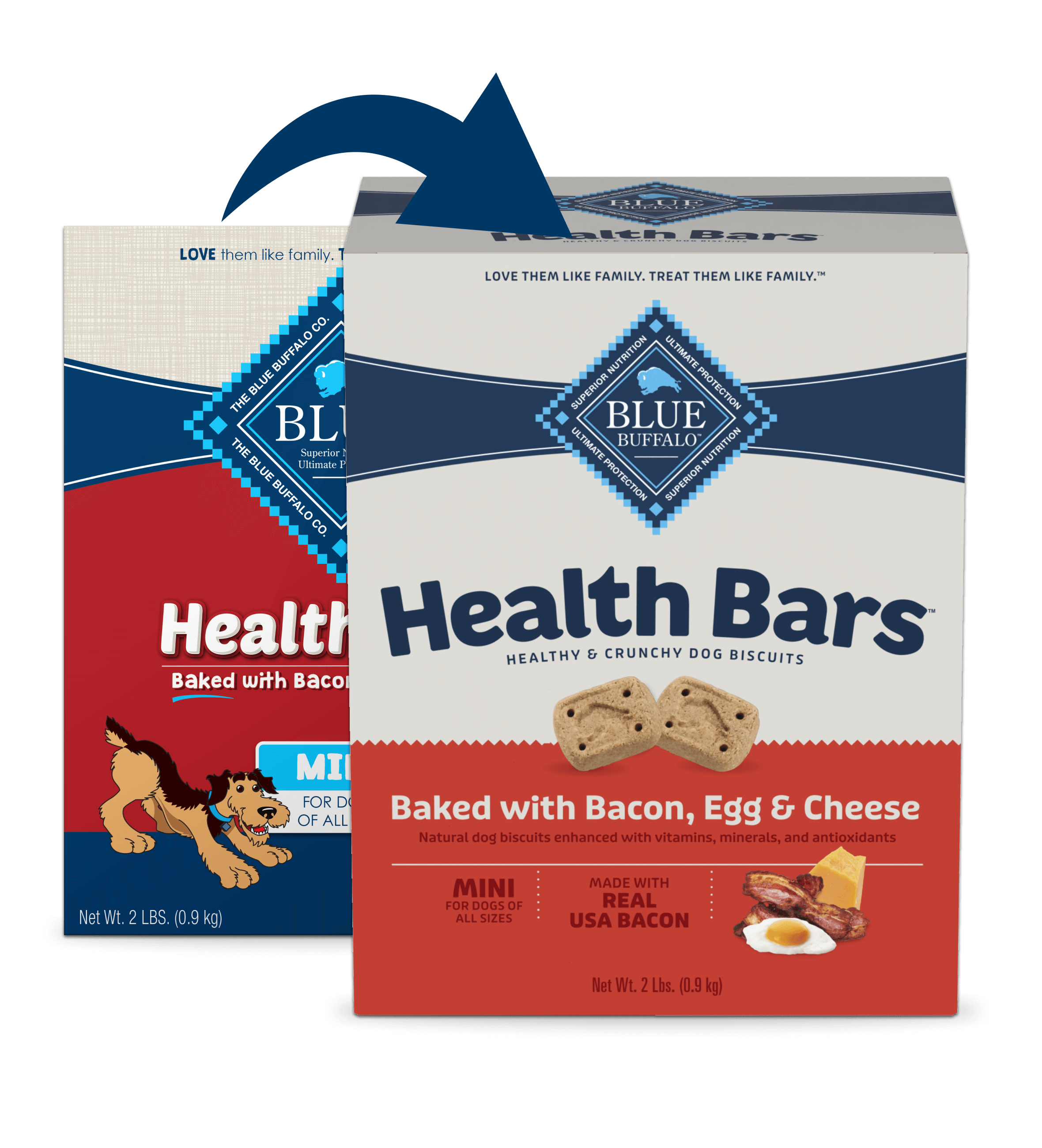 BLUE Mini Health Bars With Bacon, Egg & Cheese